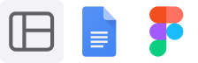 Screens, Google Docs and Figma